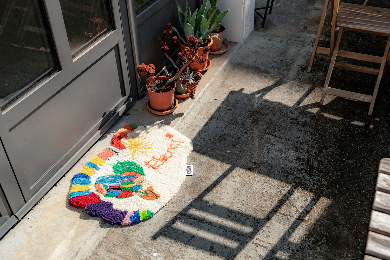 Fussmatte aus deiner Kinderzeichnung (Wolle) – Bild 3