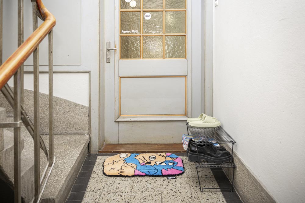 Kiwi Papagei Kinderzeichnung als Schlafzimmer Teppich